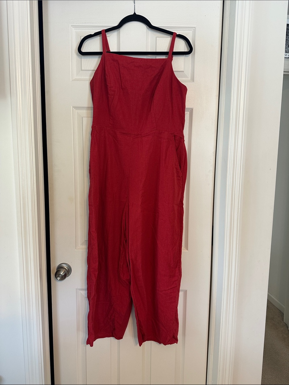 Old Navy Red Wide-Leg Jumpsuit